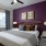 Model bedroom at our apartments for rent in Peachtree Corners, featuring a queen bed and windows with blinds.